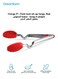 9-Inch Silicone Cooking Tongs   Heat-Resistant, Non-Stick Safe   Click-Lock for Easy Open &amp; Close   Grippy Silicone   Stainless Steel Tips   BPA-Free   Black   22.9 x 4.7 x 1.9 cm