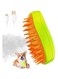 Joyzzz Cat Steam Brush, 3 in 1 Cat Grooming Steam Cat Brush for Removing Tangled and Loose Hair, Cat Brush for Massage, Rechargeable Silicone Steam Cat Brush, Suitable for Cats and Dogs (Green)