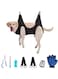 TOPIND Pet Grooming Hammock Harness, Grooming Sling, Dog Grooming Helper for Nail Trimming Clipping Bathing Washing Grooming at Home, Dog Grooming Hammock Restraint Bag (M, Black)