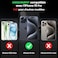 Camera Protective Cover Case for iPhone 15 Pro (6.1"), Slider Camera Protection, Anti-Scratch &amp; Shockproof, Slim, Black Camshield (iPhone 15 Pro)