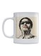 Um Kolthoum Printed Coffee Mug White/Beige/Black 350ml