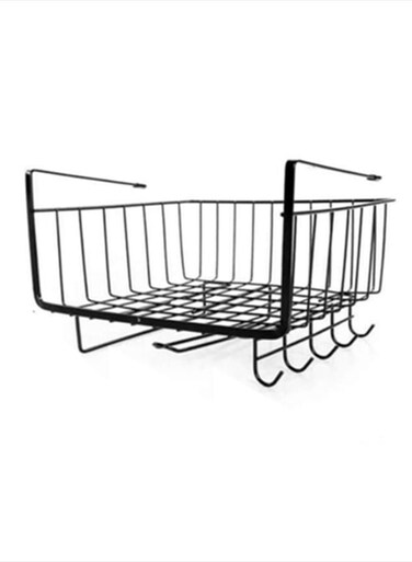 Under Shelf Storage Basket Black