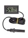 Mini Digital LCD Thermometer Humidity Meter black with 1.5m wire and sensor
