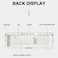 6629 13 Inch Multifunctional LED Living Room Large Screen Wall Clock - White Shell Orange Light