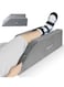 Portable Leg Elevation Pillows, Cooling Memory Foam Leg Lift Pillow, Wedge Pillow, Multifunctional Knee Pillow, Reading Working Pillow with Handles for Sleeping, Blood Circulation
