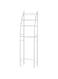 ECVV Bathroom Storage Shelf 3 Tier, Toilet Storage Rack Easy To Assemble Toilet Bathroom Shelf No Drilling Toilet Organizer White
