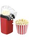 SKEIDO hot air popcorn machine 2 minutes fast popcorn 1200W mini automatic popcorn machine with removable lid suitable for home DIY flavor oil-free healthy high explosion rate popcorn machine (Red)