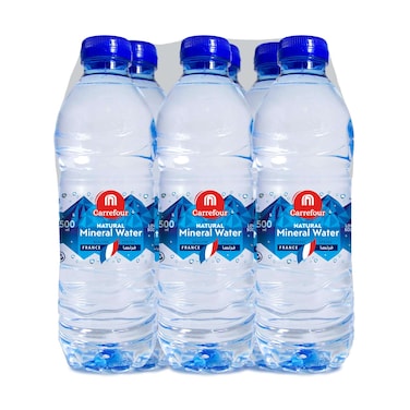 Carrefour Natural Mineral Water 500ml Pack of 6