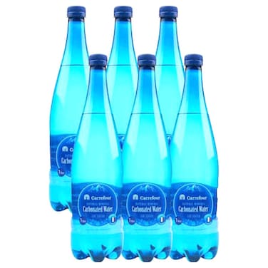 Carrefour Low Sodium Natural Mineral Carbonated Water 1L Pack of 6