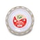 Fun Festive Premium Silver Pattern Plates White 26cm 10 PCS