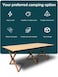 Folding camping table carbon steel portable roll-up picnic table for 4-6 person BBQ Party Large Size 120*60*45cm