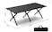 Black Folding camping table carbon steel portable roll-up picnic table for 4-6 person BBQ Party Large Size 120*60*45cm