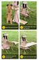 Brown Folding camping table carbon steel portable roll-up picnic table for 4-6 person BBQ Party Large Size 120*60*45cm
