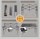 Black foldable outdoor camping party picnic fishing table