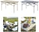 Black foldable outdoor camping party picnic fishing table