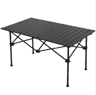 Black foldable outdoor camping party picnic fishing table