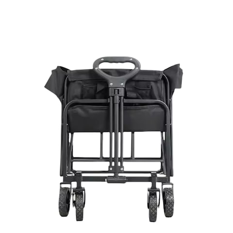 Garden Cart Folding Trolley Cart Outdoor Wagon Collapsible with Removable Fabric Festival Garden Camping Picnic Cart Supports Max 100kg Portable Transport Trailer