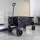 Garden Cart Folding Trolley Cart Outdoor Wagon Collapsible with Removable Fabric Festival Garden Camping Picnic Cart Supports Max 150kg Portable Transport Trailer 10-inch thick wheels