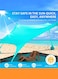 All-in-One Pop-Up Beach Tent Canopy with UPF50+ Sun Shade &ndash; Includes 2 Poles, Beach Mat, Towel, Shovel, Pegs &amp; Carry Bag &ndash; Windproof Portable Shelter for Beach, Camping &amp; Fishing &ndash; Blue