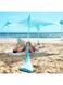 4 Poles Beach Tent Canopy &ndash; UPF50+ Lycra Sun Shade, Windproof Outdoor Sun Shelter with Stability
