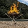 Campfire Fire Rack Backyard Heating Mesh Fire Pit Rack Folding Wood Stoves Rack Bonfire Frame FIRE STAND