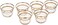 Turkey Vintage Turkish Tea Glasses Cups Set of 6 for Party - (Arabic cups) 6PCS CAWA GOLD SERA