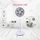 80W Standing Fan with 5 Blades, 3 Speeds, Strong Airflow, Quiet, Energy Saving Design
