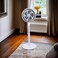 80W Standing Fan with 5 Blades, 3 Speeds, Strong Airflow, Quiet, Energy Saving Design