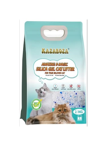 NEW Crystal Sand KAZABOZA, NEW Blue Lotus Flavor, NEW CAT Litter, 5L