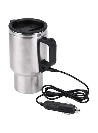 MAKINGTEC Car Kettle Boiler 450ml Car Heating Travel Cup Stainless Steel Mug Car Coffee Cup Warmer with DC 12V Charger for Car (Kettle Boiler)