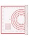 Non-Stick Silicone Baking Mat Large 60x40cm Measuring Mat Glass Fiber Perfect for Bakers Kneading Pad Sheet is Heat Resistant and Oven-Safe
