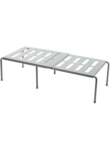 Goolsky Cabinet Shelf Expandable Stackable Kitchen Cabinet Counter Shelf Storage Organizer Kitchen Cupboard Organiser for Tableware Seasoning