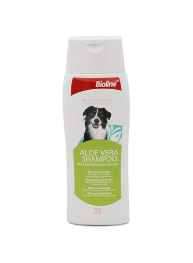 Bioline Aloe Vera Shampoo 250ml For Dogs, Whitegreen