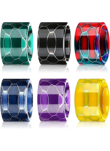 FUIN TF-V16 Drip Tip, 6 Pcs Resin Replacement Standard Wide Bore Drip Tip Cover Connector, Honeycomb Standard Drip Tip for Coffee Machine Favors Ice Maker, for Ice Maker, Coffee Machine Favors