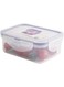 Locknlock Hpl806 Polypropylene Food Container, Clear, W 102.0 X H 52.0 X L 135.0 mm, 350ml, Rectangular, Plastic