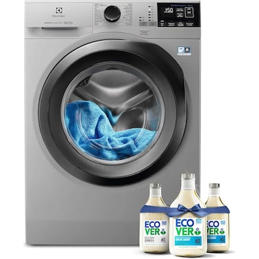 Electrolux 7/4 KG Washer Dryer, 1400W with Steam Care, Dual Care &amp; Sensi-Care System, Automatic Drying-Condense Dryer, Child Lock, EW7W4742HS + Free 6-Month Supply of Ecover Laundry Detergent +  Free 6 Months Supply of Ecover Laundry Detergent