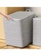 1pc Practical Thickened Version Large Capacity Storage Bins With Lids And Handles, Non-Woven Fabric, Space-Saving Organizer For Clothes, Wardrobe, Quilts, Home, Bedroom, Dorm Accessories