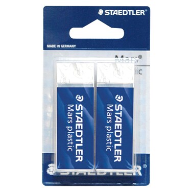 Staedtler Mars Plastic Eraser Blister 2 PCS