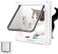 Duomama Thin Cat Door for Windows and Sliding Doors - Weatherproof, 4-Way Locking, Pet Flap for Walls - Easy Access for Cats - 6.7in x 6.3in Flap Size
