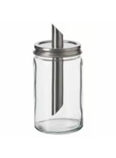 shaker clear glass stainless steel 15 cm