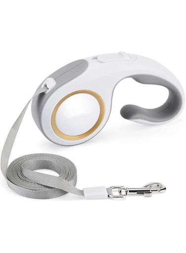 NALACAL Retractable Dog Leash, Pet Walking Leash with Anti-Slip Handle for Small Medium Large Breed Dogs up to 50lbs 360&deg;Tangle-Free One-Handed Brake Pause Lock 10FT