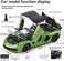Lamborghini Official Licensed Aventador SVJ 63 Roadster Die-Cast Model Car - 1:18 Scale Replica with Bull &amp; Shield Logo, Opening Doors, LED Lights &amp; Realistic Sound for Adults &amp; Kids (Black)