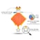 Funmuch Baby Giraffe Security Blanket - 2-in-1 Plush Soothe Towel &amp; Hand Puppet with Bell Rattle, Soft Sensory Toy for Newborns &amp; Infants, Machine Washable Baby Shower Gift, Orange/Yellow