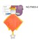 Funmuch Baby Giraffe Security Blanket - 2-in-1 Plush Soothe Towel &amp; Hand Puppet with Bell Rattle, Soft Sensory Toy for Newborns &amp; Infants, Machine Washable Baby Shower Gift, Orange/Yellow