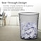 MOTARRO Metal Paper Bin (MI010-3) &ndash; 29.5&times;24&times;34cm Black Trash Can for Home &amp; Office