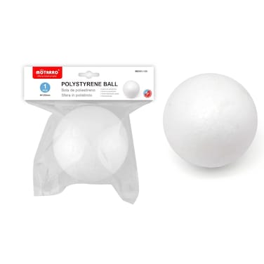 MOTARRO 120mm White Polystyrene Foam Balls (ME001-120) &ndash; Craft, DIY, Modeling &amp; Christmas Ornament Supplies