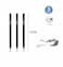 MOTARRO Woodless Charcoal Pencil Set MP004-1 &ndash; 3 Pieces (HB, 2B, 4B), 14.5 cm Artist Drawing Pencils