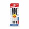 MOTARRO G5 Liquid Ink Pens, 3-Pack (2 Blue, 1 Red), 0.5mm Fine Tip, Smooth Writing, MC017-4