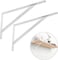 AL ARQAM Heavy Duty Shelf Brackets 11" x 16" &ndash; Triangle Wall Mount L Brackets (1 Pair)