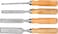SPARTA Wood Handles Flat Chisel Set, 6/12/18/24mm (243965)